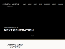 Tablet Screenshot of hudsonyardsnewyork.com
